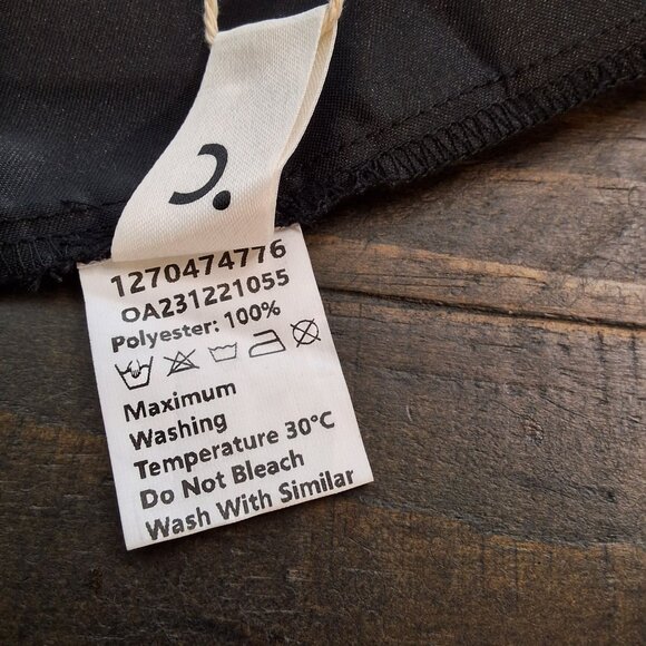 Commense Womens Satin Open-Back Pleated Mini Dress With Bow Detail Size M Little - Picture 7 of 8